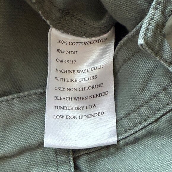 Redhead Mens Cargo Utility Shorts Khaki Green Size 38 Cotton Button Pockets - Picture 6 of 6